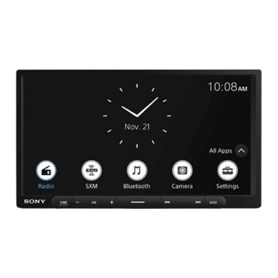 Sony XAV-AX4000 Manual De Instrucciones