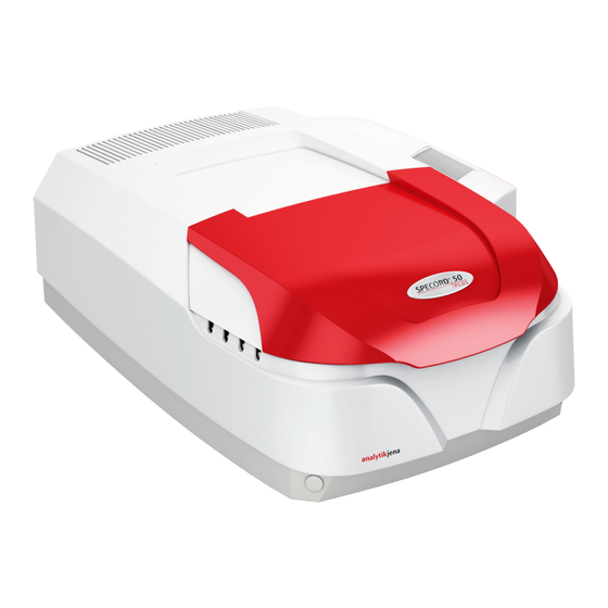 Analytik Jena SPECORD PLUS Manual De Instrucciones