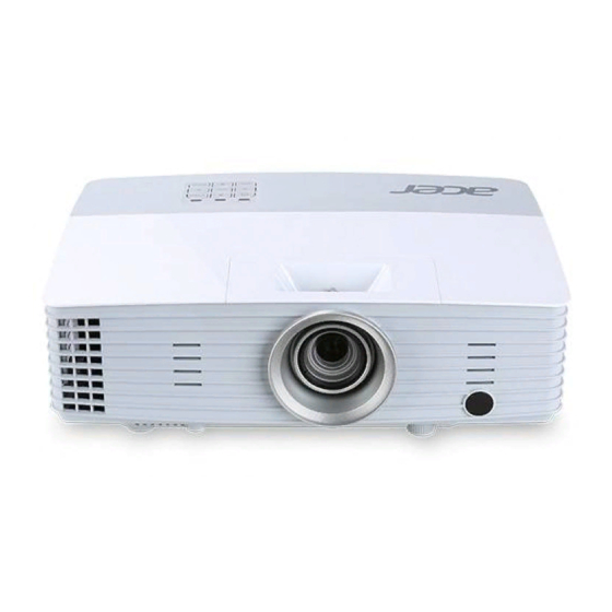 Acer X1185 Inicio Rápido