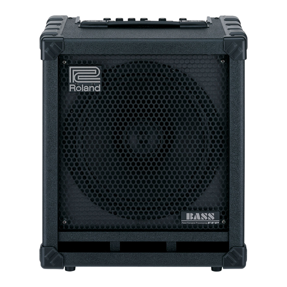 Roland CUBE-100 BASS Manual Del Usuario