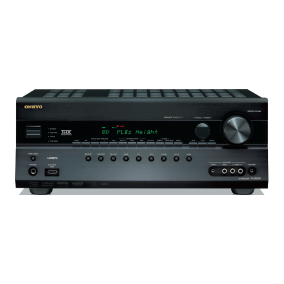 Onkyo TX-SR608 Manual De Instrucciones