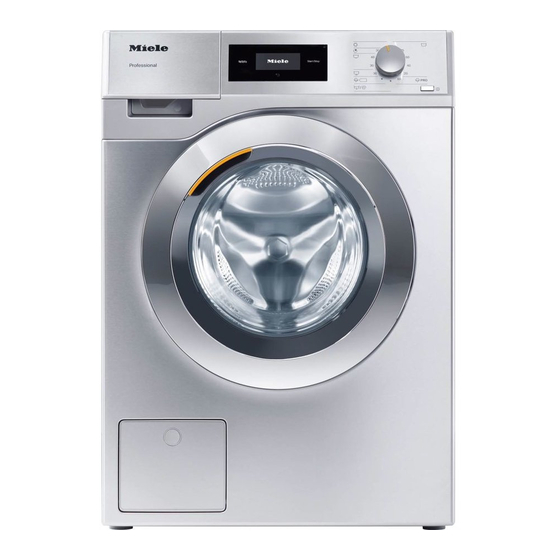 Miele PWM 507 Special Instrucciones De Manejo Y Emplazamiento