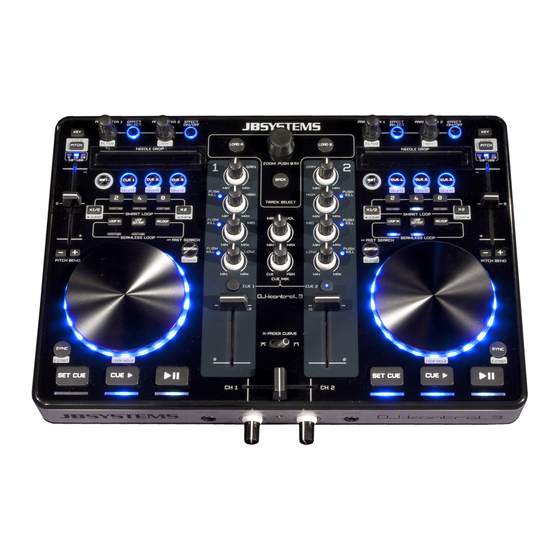 JB Systems DJ-KONTROL 3 Manuales