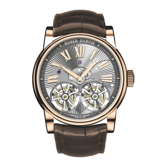 Roger Dubuis RD100 Manual De Utilización