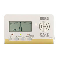 Korg CA-2 Guia Rápido