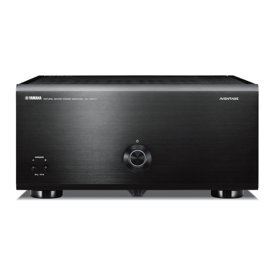 Yamaha MX-A5200 Manual De Instrucciones