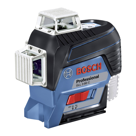 Bosch GLL Professional Serie Manual Original