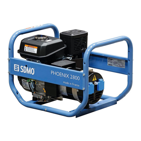 SDMO PHOENIX 2800 Manuales