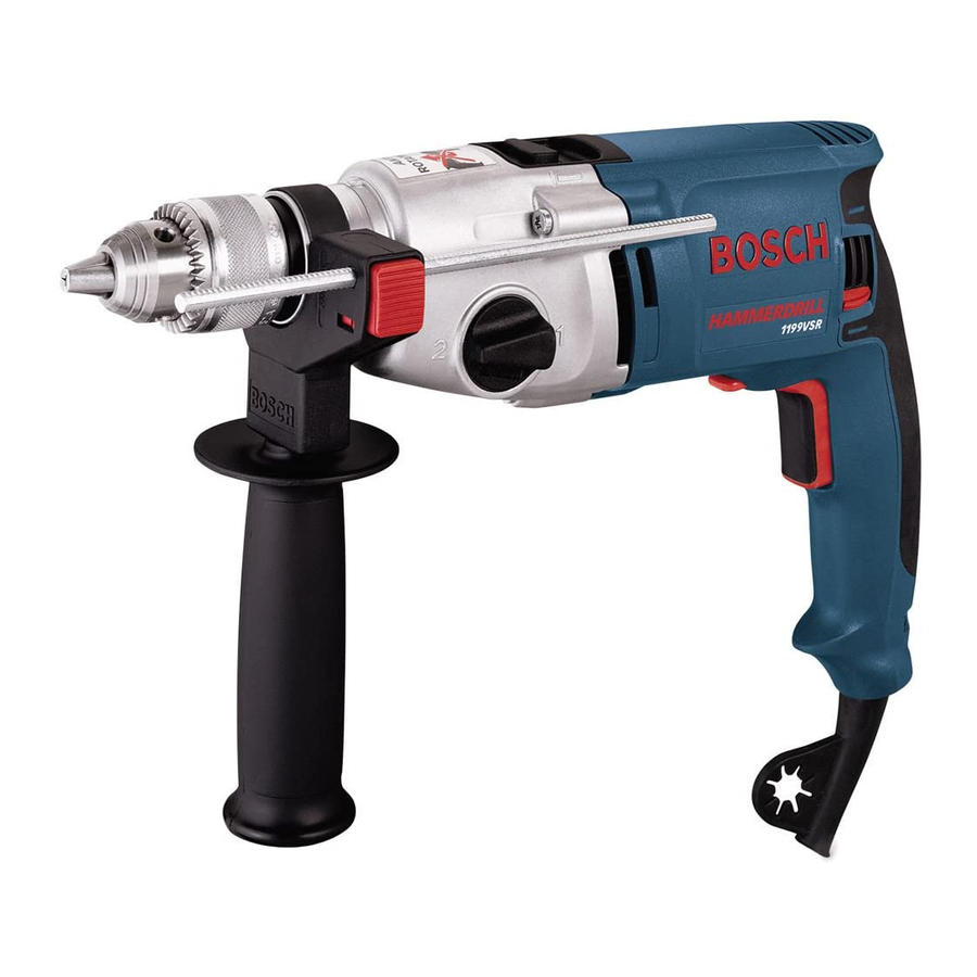 Bosch 1199VSR Instrucciones De Funcionamiento Y Seguridad