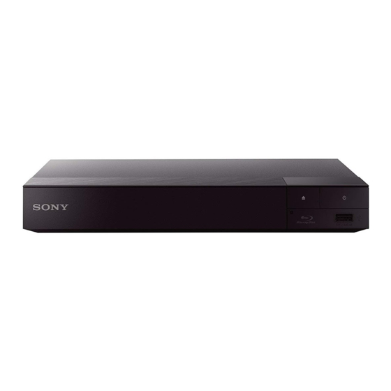 Sony BDP-S6700 Manuales