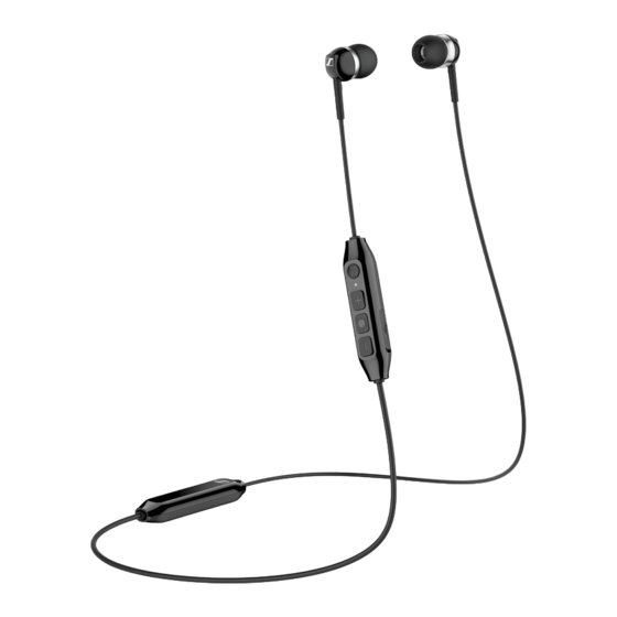 Sennheiser CX 350BT Instrucciones De Manejo