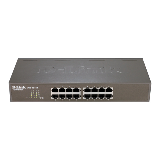 D-Link DES-1016A Guía De Instalación Rápida