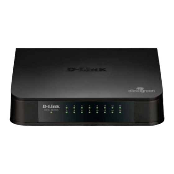 D-Link DES-1016A Guía De Instalación Rápida