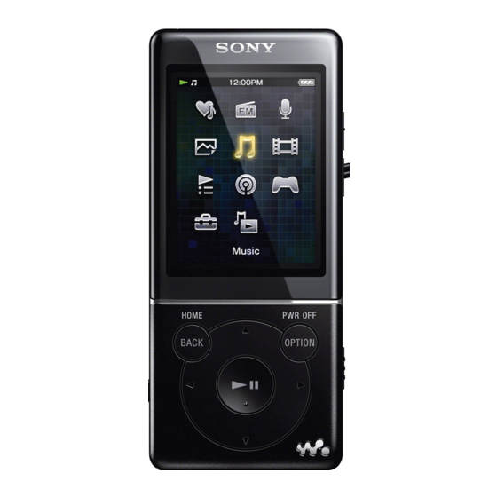 Sony WALKMAN NWZ-E473 Guia De Ayuda