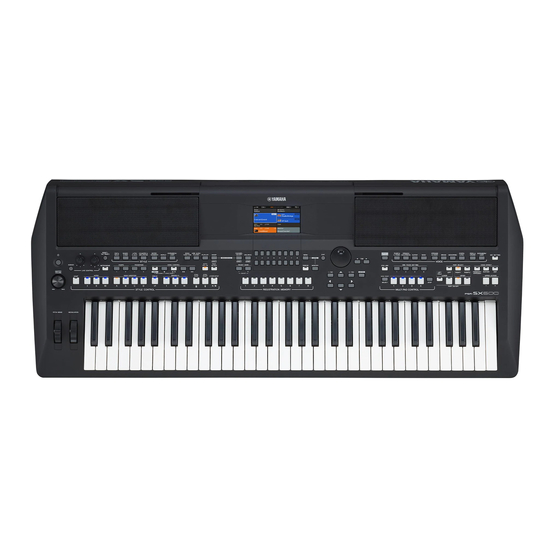 Yamaha PSR-SX600 Manual De Referencia