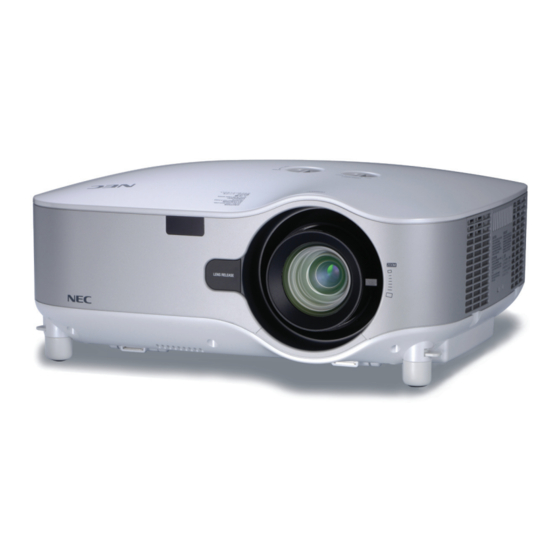 NEC NP3150 Manual Del Usuario