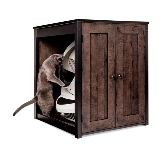 Sauder Litterbox Coffee Oak Manual Del Usuario