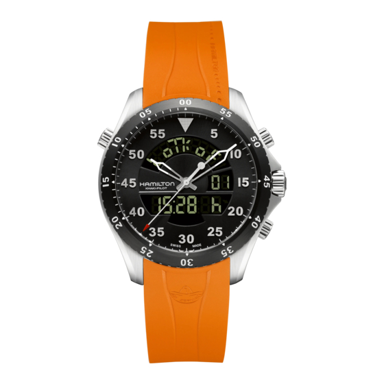 Hamilton KHaki Flight Timer Manual De Instrucciones