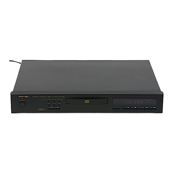 Rotel RCD-951 Manual De Instrucciones