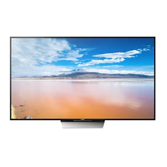 Sony BRAVIA XBR-85X855D Manuales