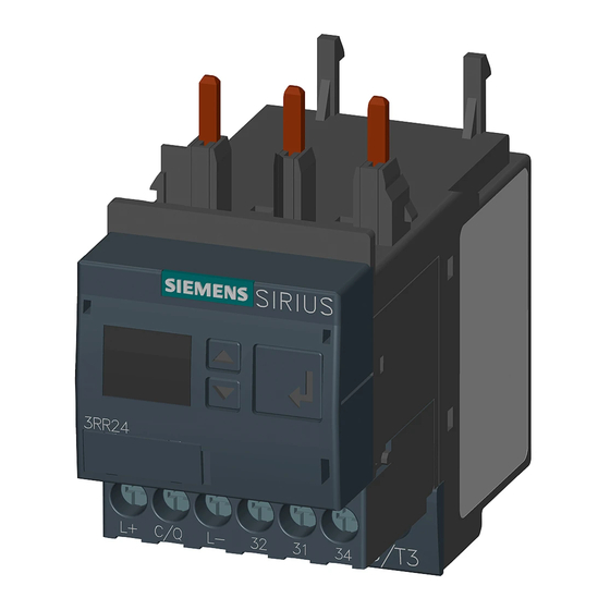 Siemens SIRIUS 3RR2443 Manuales