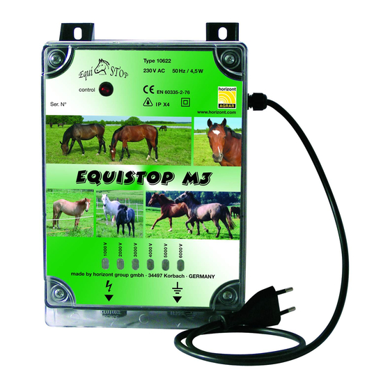 Horizont EQUISTOP M3 Instrucciones De Uso