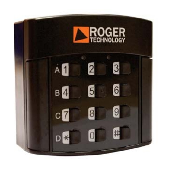 Roger Technology H85/TDR Instrucciones Y Advertencias Para El Instalador