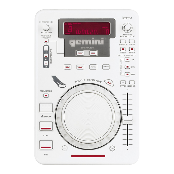 Gemini DJ ICFX Guia De Inicio Rapido