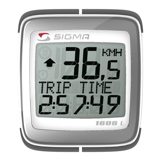 Sigma BC 1606L Manual De Instrucciones