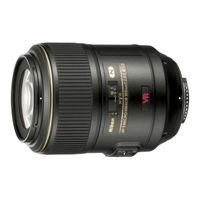 Nikon AF-S VR Micro-Nikkor 105mm f/2.8G Manual De Instrucciones