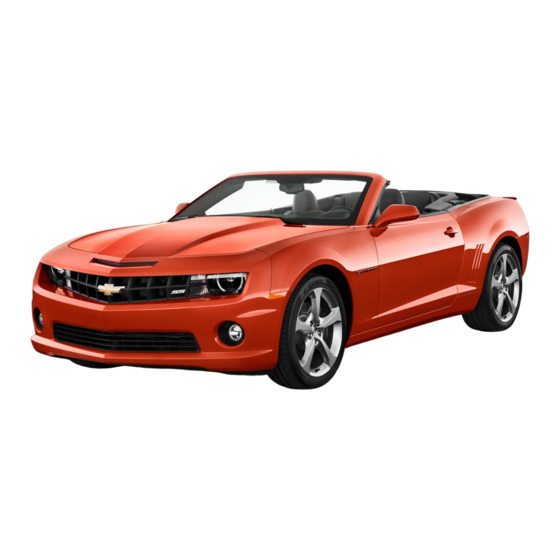 Chevrolet Camaro 2013 Manuales