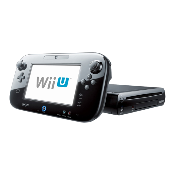 Nintendo Wii U Manuales