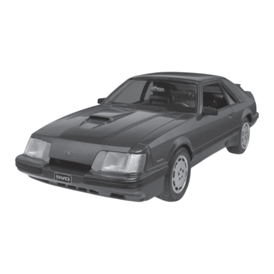 Monogram '85 FORD MUSTANG SVO Guia De Inicio Rapido