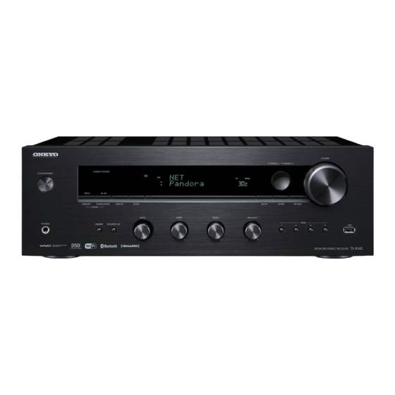 Onkyo TX-8140 Manual De Instrucciones