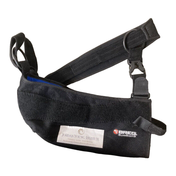Breg SLINGSHOT 3 Instrucciones De Ajuste