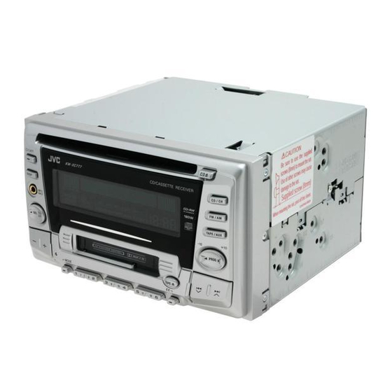 JVC KW-XC777 Manual De Instalación/Conexion