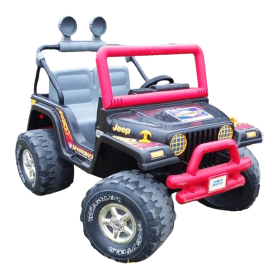 Fisher-Price POWER WHEELS Jeep AFTERSHOCK Manuales