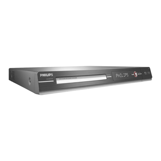 Philips DVDR3480/31 Manual Del Usuario