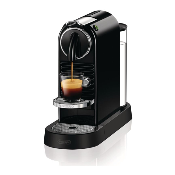 DeLonghi Nespresso MY MACHINE CitiZ Manual De Instrucciones