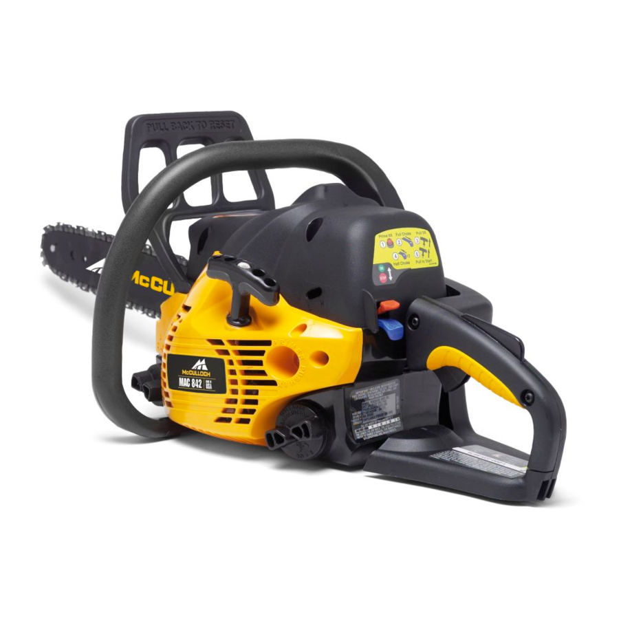 McCulloch MAC 842 Manual De Instrucciones
