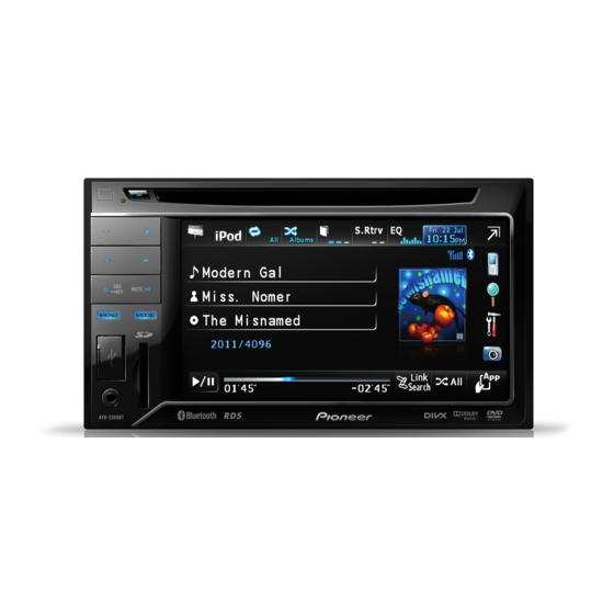 Pioneer AVH-P4300DVD Manual De Instrucciones