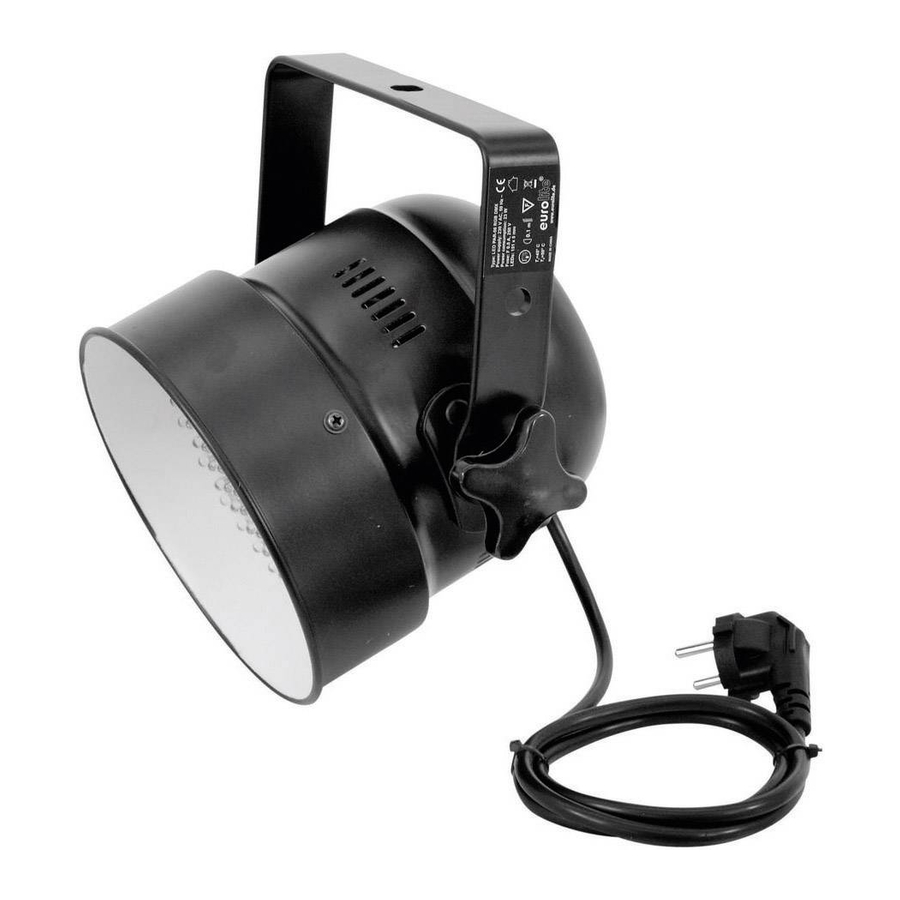 EuroLite LED PAR-56 RGB Spot Short Manuales