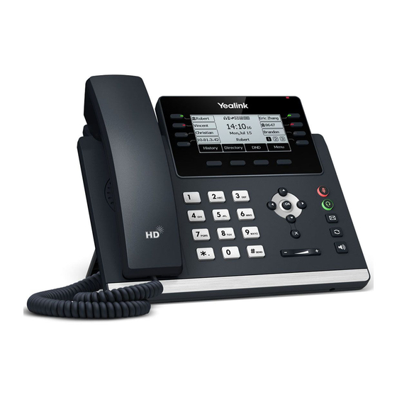 Yealink SIP-T43U Guia De Inicio Rapido