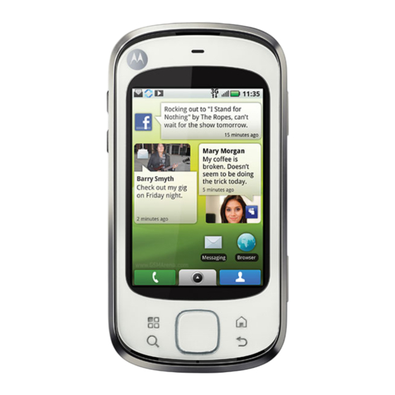 Motorola QUENCH blur Manual Del Usuario