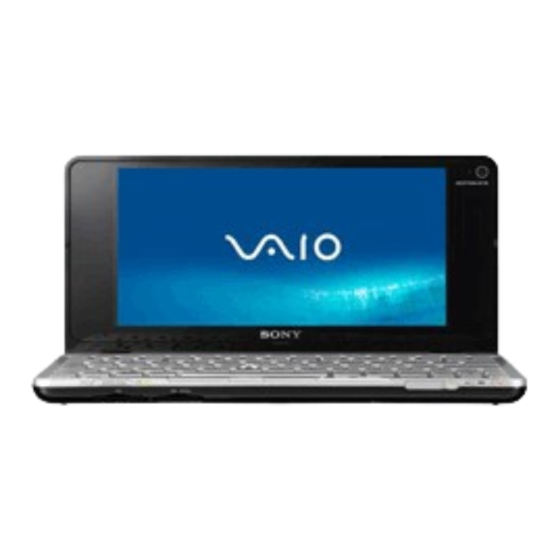 Sony VAIO VGN-P Serie Guia Del Usuario