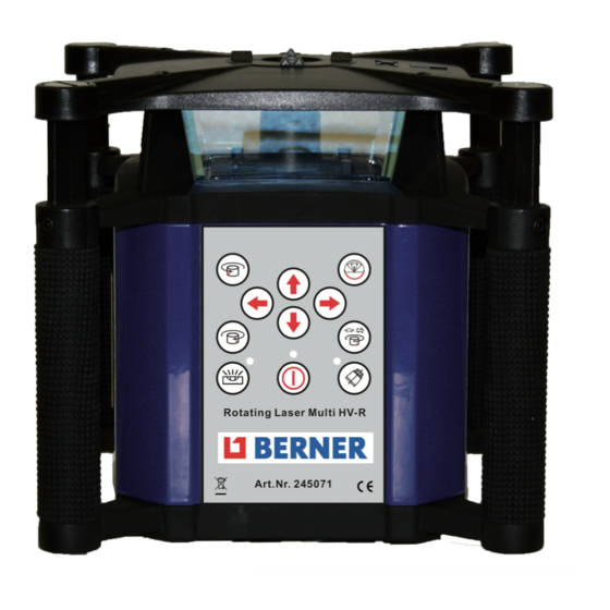 Berner Multi HV-R Manuales