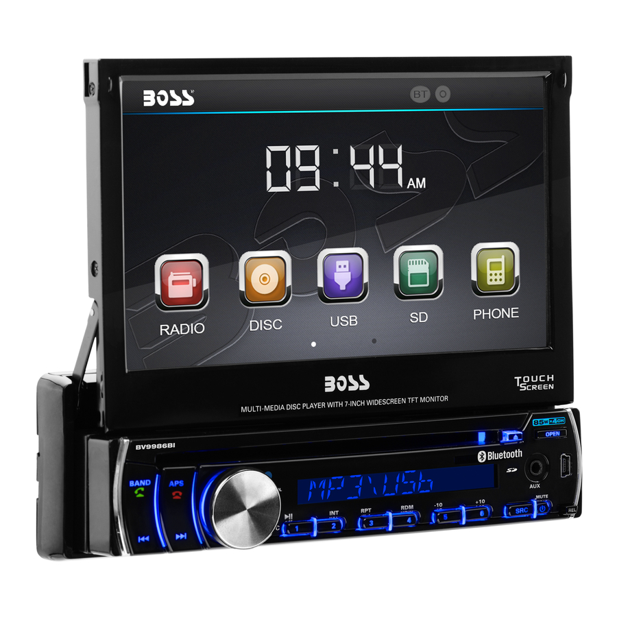 Boss Audio Systems BV9986BI Manual Del Usuario
