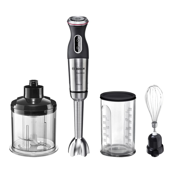 Bosch MaxoMixx MSM8 Serie Instrucciones De Uso