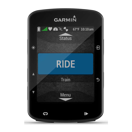 Garmin Edge 520 Manual Del Usuario