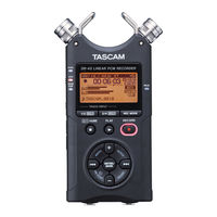 Teac TASCAM DR-40 Manual Del Propietário